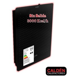 Calefactor  3000 Kcal Frente Negro Gas Natural Sin S...