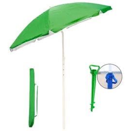 Sombrilla Verde Pastel 180 Con Quiebre Aluminizada C...