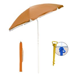 Sombrilla Ocre Con Quiebre Aluminizada Funda 1.80 M...