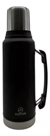Termo 1 Lts Negro Con Tapon Cebador By Tromen