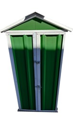 Armario Deposito Galpon De Jardin 1X057x2 Verde +...