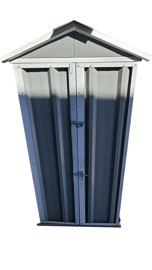 Armario Deposito Galpon De Jardin 1X057x2 Gris + ...