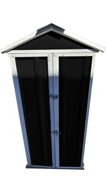 Armario Deposito Galpon De Jardin 1X057x2 Negro +...