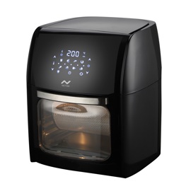 Horno Y Freidora De Aire Digital 12 Lts 1700W Negro