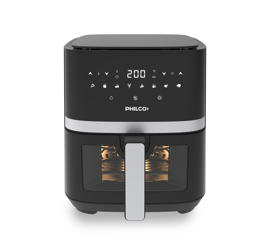 Freidora De Aire Digital 5L Con Visor Negra  Fr245ph...