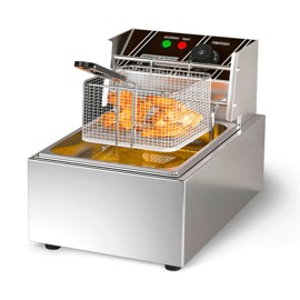 Freidora Eléctrica De Aceite 10L 2500 W Acero Inox.