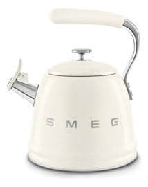 Hervidor Silbante Retro  2.4L Para Estufa Crema