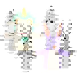 Pack De 2 Títeres De Peluche  Unicorse Y Bob Bilby, ...