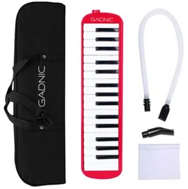 Flauta Melódica Piano 32 Teclas Rojo