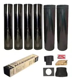 Kit De Instalacion Techo 8 Pulgadas Negro Enlozado
