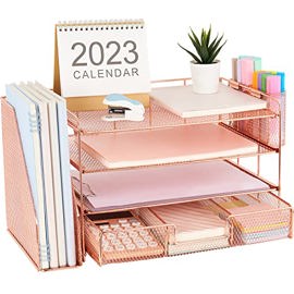 Bandeja Organizadora De Papel Para Cartas De 4 Nive...