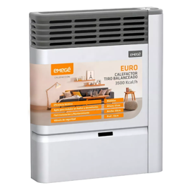 Calefactor Emegé Euro 2135 Tb 3500 Kcalh  Multigas (...