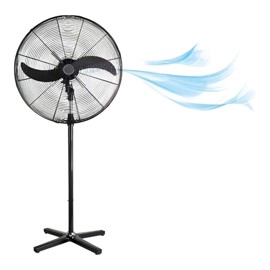 Ventilador Industrial De Pie 30 Pulgadas 190W 2 Aspa...