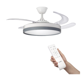 Ventilador De Techo Retráctil Línea Premium Blanco
