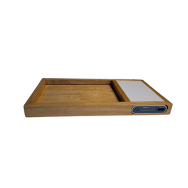 Cargador Power Bank Celular Bandeja Madera Artesanal...