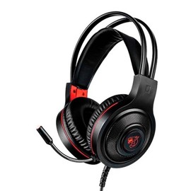 Headset Gaming Hs999 Con Retroiluminación Led Roja