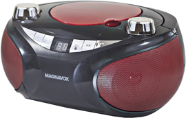 Cd Boombox Portátil  Md6949  Bluetooth, Am/Fm, Rojo