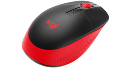 Mouse Inalámbrico M190 Rojo Y Negro