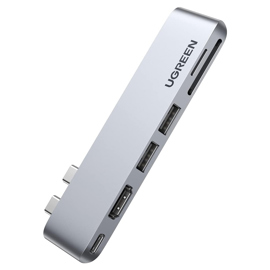 Hub Adaptador 6 En 2 Doble UsbC A Hdmi2usb 30 Atfs...