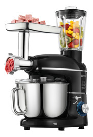 Batidora De Pie 3 En 1 660W 6L Acero Inoxidable