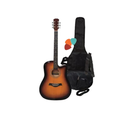 Guitarra Electroacústica Fk40Cejr Sunburst Con Fund...