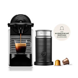 Cafetera Pixie Silver + Aeroccino