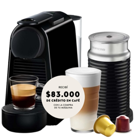 Cefetera Essenza Mini Black + Aeroccino A3kd30ArBkN...