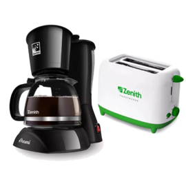 Combo Cafetera 1.2 Litros + Tostadora Electrica Toas...