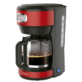 Cafetera De Filtro Rojo Retro 1.25 Lts 1000W