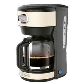 Cafetera De Filtro Blanco Retro 1.25 Lts 1000W