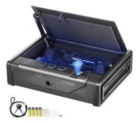 Caja Fuerte Biométrica Para Pistolas, Acceso Rápido...
