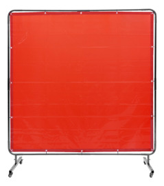 Pantalla De Soldadura 6X6 Pies Con Marco Y Ruedas M...