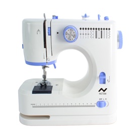 Máquina De Coser  Mc05 Portable 12 Puntadas Pedal Lu...