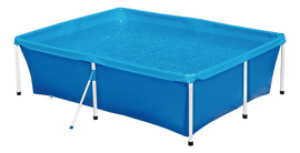 Pileta Estructural de Lona Rectangular 2000 Litros Mor 1004