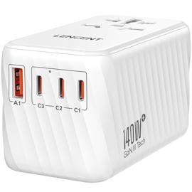 Adaptador De Viaje Cargador Rápido Universal Gan De...