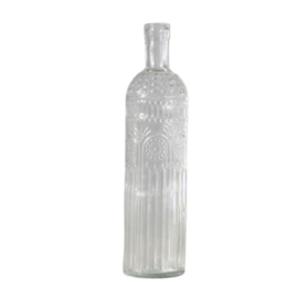 Botella De Vidrio Deco Con Relieve Agua Jugos Deco 7...