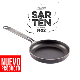 Sartén De Hierro Bifera 22Cm
