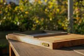 Tabla Con Plancheta De Hierro Madera Eucalipto Tabla...