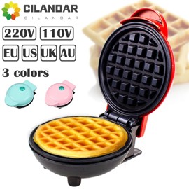 Mini Wafflera Eléctrica Para Niños 110V/220V Black C...