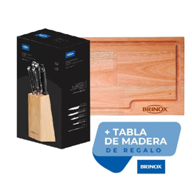 Set De 5 Piezas Infinity Acero Inox Con Taco Tabl...
