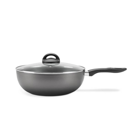 Wok Maple Inox 28 Cm Tapa Vidrio Aluminioteflon (7...