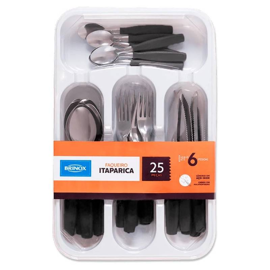Juego De Cubiertos De Acero Inox De 25 Piezas Linea...
