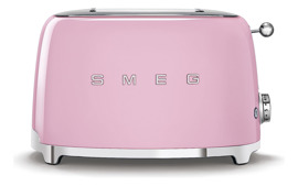 Tostadora  Retro De 2 Rebanadas En Color Rosa