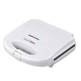 Sandwichera 700W Antideslizante 2 A La Vez Blanco