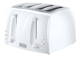 Tostadora Electrica Blanca Black + Decker 4 Panes 6 ...