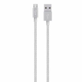 Cable De Carga  Usb A Micro Usb Premium Plateado (1....