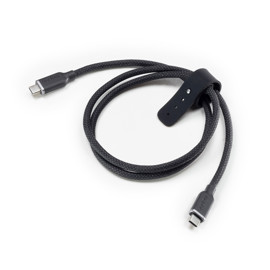 Cable  UsbC A UsbC 0,8 Mt  Negro