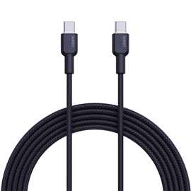 Cable UsbC A UsbC 60 W Y 1.8 M Negro