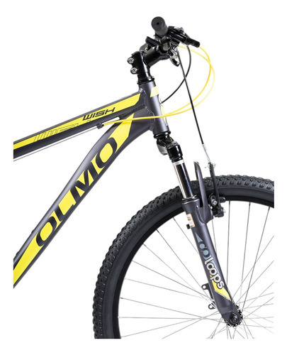Bicicleta De Aluminio Olmo Wish 260 R26 T16 Negro/amarillo OLMO