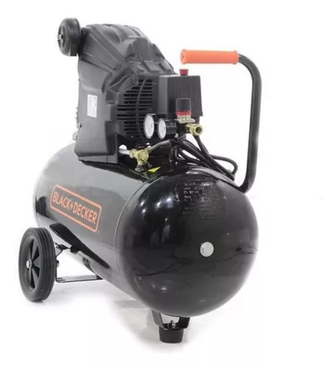 Compresor de Aire Black Decker BND559 50L + Kit Accesorios BLACK